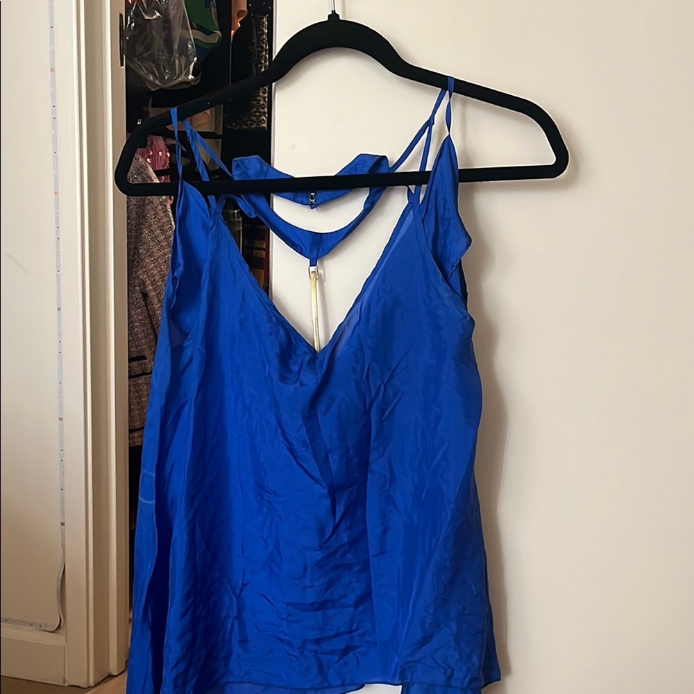 Blue Sleeveless Camisole